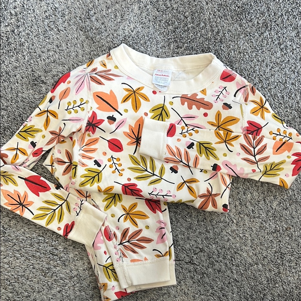 Colorful Leaf Print Long Sleeve Shirt